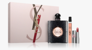Yves Saint Laurent Black Opium – Coffret cadeau pour femme (90 ml + 10 ml + Lait corporel 50 ml)